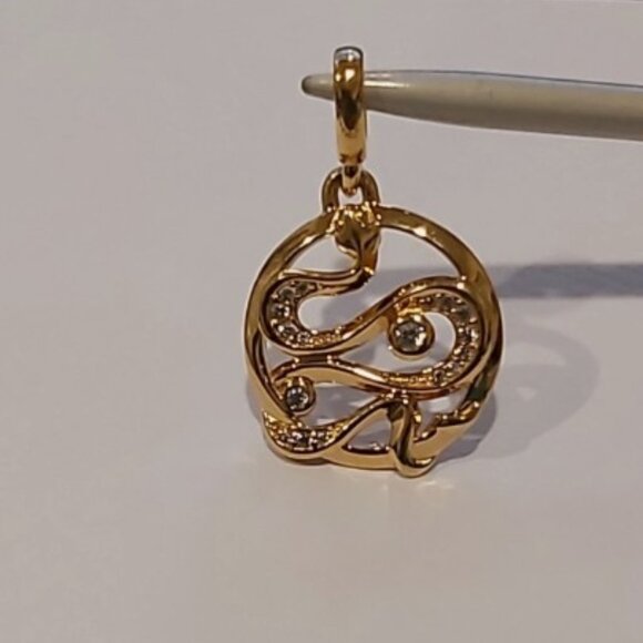 Authentic PANDORA *RETIRED* Pandora ME Pavé Snake Medallion 762301C01 - RARE - Picture 12 of 12